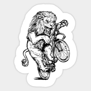 SEEMBO Lion Cycling Bicycle Cyclist Bicycling Biking Biker Sticker